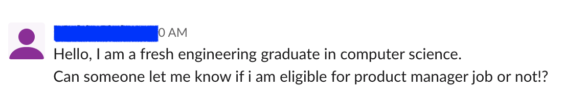 Fresh Engineering Graduate - Email